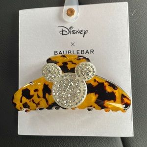 NEW Disney X Baublebar Mickey Mouse tortiose shell Hair Clip